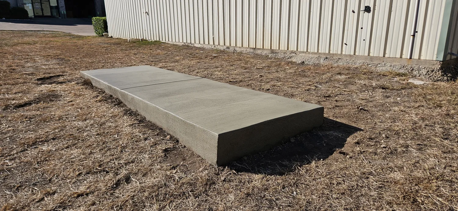 A purpose-built equipment slab by Lucky’s Concrete in Port St. Lucie