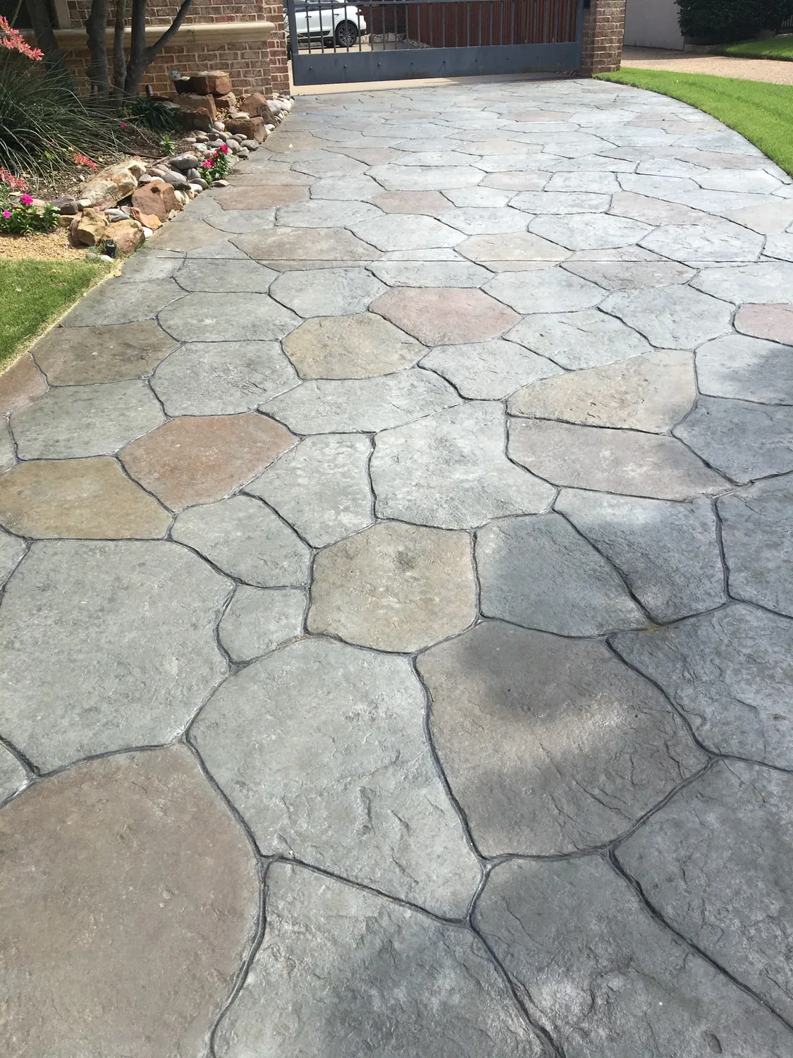 A stamped backyard transformation by Lucky&rsquo;s Concrete in Port St. Lucie